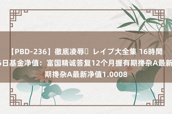 【PBD-236】徹底凌辱・レイプ大全集 16時間 第2集 7月26日基金净值：富国精诚答复12个月握有期搀杂A最新净值1.0008