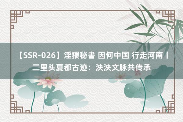 【SSR-026】淫猥秘書 因何中国 行走河南丨二里头夏都古迹：泱泱文脉共传承