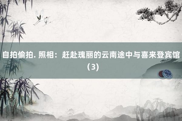 自拍偷拍. 照相：赶赴瑰丽的云南途中与喜来登宾馆（3)